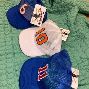 Lot of 3 Vintage 90s snapback mesh Hats Sz OS